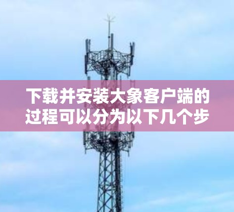 下载并安装大象客户端的过程可以分为以下几个步骤，确保每一步都仔细执行