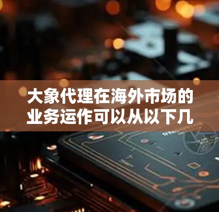 大象代理在海外市场的业务运作可以从以下几个方面进行分析