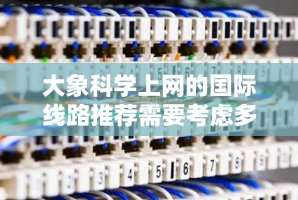 大象科学上网的国际线路推荐需要考虑多种因素，包括网络安全、访问权限、数据传输速度以及遵守相关法律法规。以下是一些常用的国际线路和建议