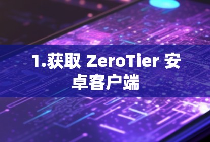 1.获取 ZeroTier 安卓客户端